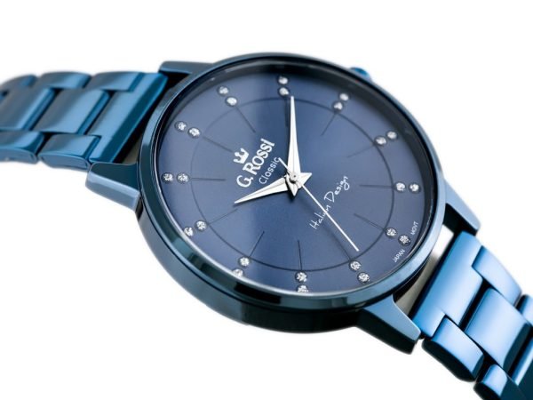 LAIKRODIS G. ROSSI - C11715B-6F1 (zg777e) blue + BOX - Image 3