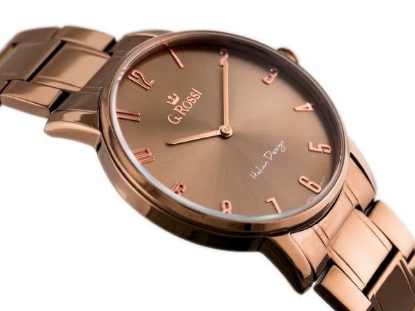 LAIKRODIS G. ROSSI - 10194B-2B3 (zg257f) brown + BOX - Image 3