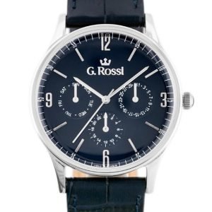 LAIKRODIS G. ROSSI - 10737A-6F1 (zg258e) blue/silver + BOX