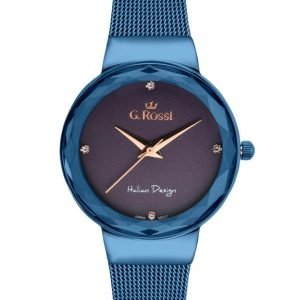 LAIKRODIS G. ROSSI - 11184B-6F3 (zg785f) blue/violet + BOX