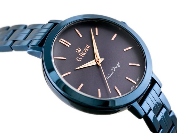 LAIKRODIS G. ROSSI - 11389B-6F3 (zg787h) blue/violet + BOX - Image 3