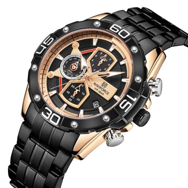 VYRIŠKAS LAIKRODIS NAVIFORCE NF8018 - CHRONOGRAPH (zn122c) + BOX - Image 2
