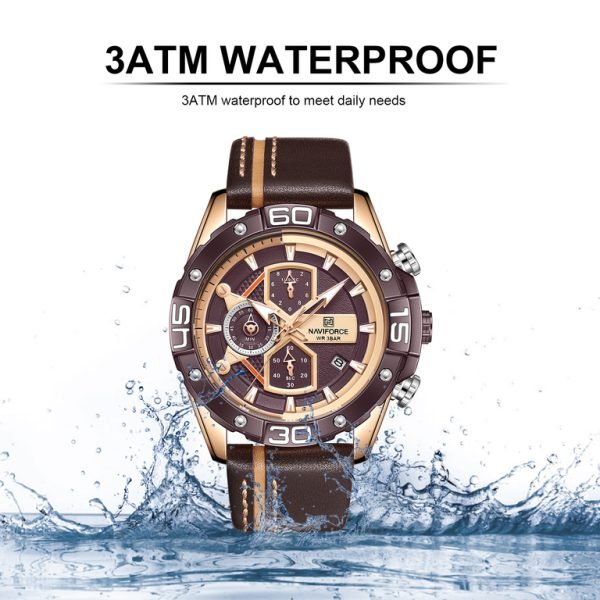 VYRIŠKAS LAIKRODIS NAVIFORCE NF8018 - CHRONOGRAPH (zn122d) + BOX - Image 4
