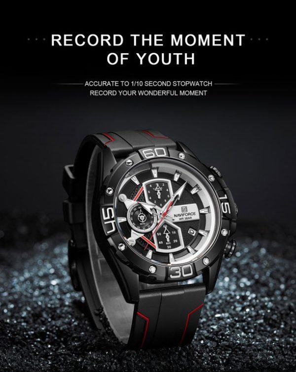 VYRIŠKAS LAIKRODIS NAVIFORCE NF8018T - CHRONOGRAPH (zn123b) + BOX - Image 3