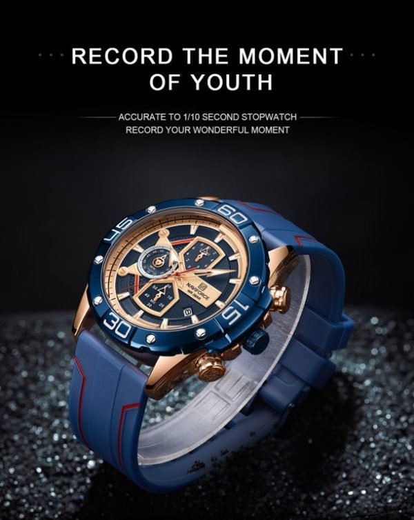 VYRIŠKAS LAIKRODIS NAVIFORCE NF8018T - CHRONOGRAPH (zn123e) + BOX - Image 3