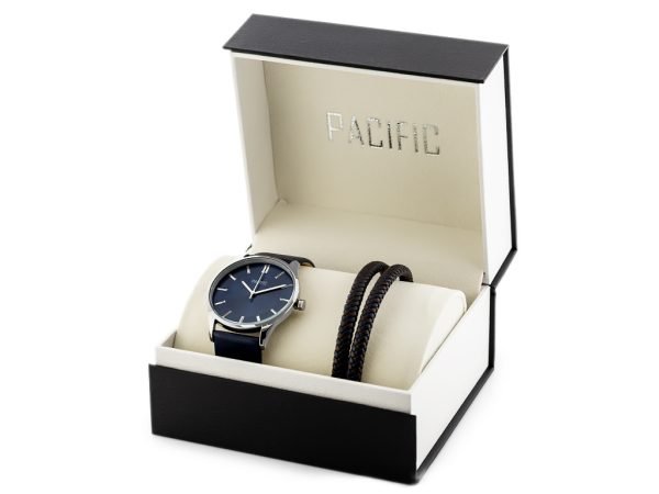 VYRIŠKAS LAIKRODIS PACIFIC X0091-08 - Dovanų rinkinys  (zy094c)