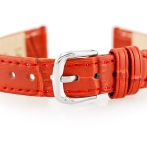 Odinis dirželis   laikrodžiui  W41 - czerwony - 12mm