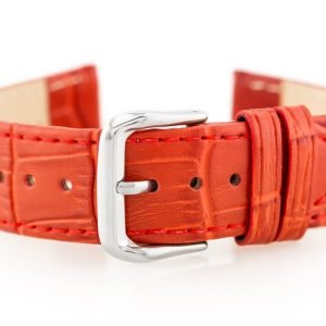 Odinis dirželis   laikrodžiui  W41 - czerwony - 22mm