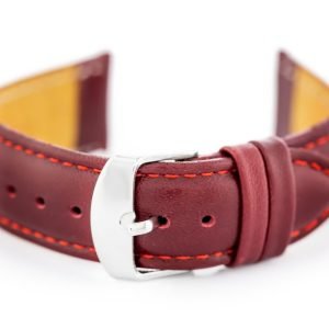 Odinis dirželis   laikrodžiui  W83L - bordowy - 20mm