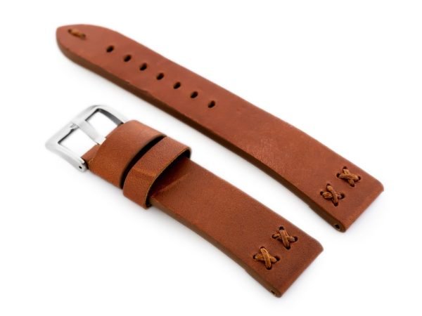 Odinis dirželis   laikrodžiui  W79 brąz - 22mm - Image 2