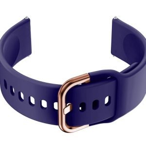 Guminis dirželis  do smartwatch 20mm - granat/rosegold