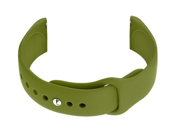 Guminis dirželis   laikrodžiui  U21 20mm - oliwkowy
