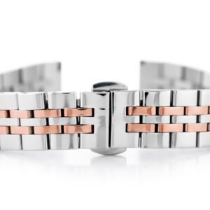 Pacific Model 4 sidabro rožinio aukso 14 mm apyrankė