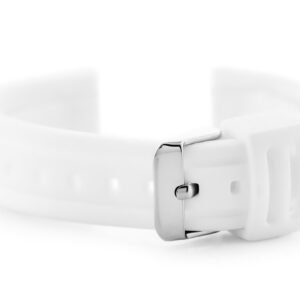 U09 guminis laikrodžio dirželis - baltas - 20 mm