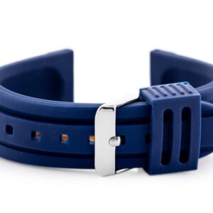 U09 guminis laikrodžio dirželis - tamsiai mėlynas - 24 mm