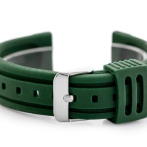 U09 guminis laikrodžio dirželis - žalias - 26 mm