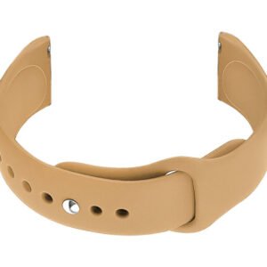 U21 20 mm guminis laikrodžio dirželis - rudas