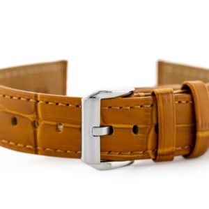 W06 odinis laikrodžio dirželis - šviesiai rudas - 24 mm