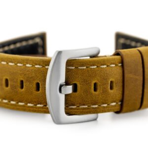 W29 odinis laikrodžio dirželis - šviesiai rudas 24 mm