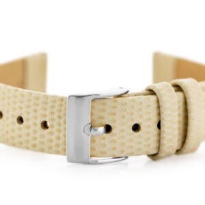 W107 odinis laikrodžio dirželis - smėlio spalvos. 18 mm