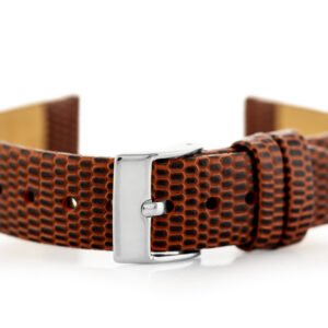 W107 odinis laikrodžio dirželis - rudas/šviesus. 12 mm