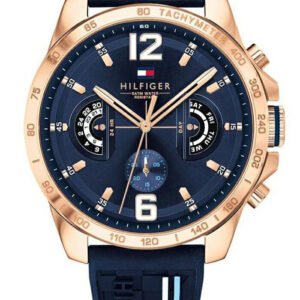 TOMMY HILFIGER vyriškas laikrodis 1791474 DECKER (zf001d) + dėžutė