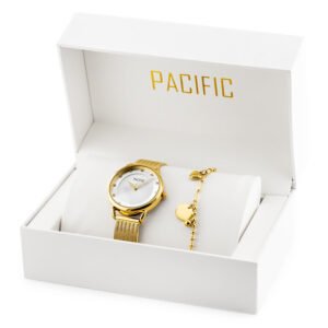 PACIFIC moteriškas laikrodis X6192-04 - dovanų rinkinys (zy723b)