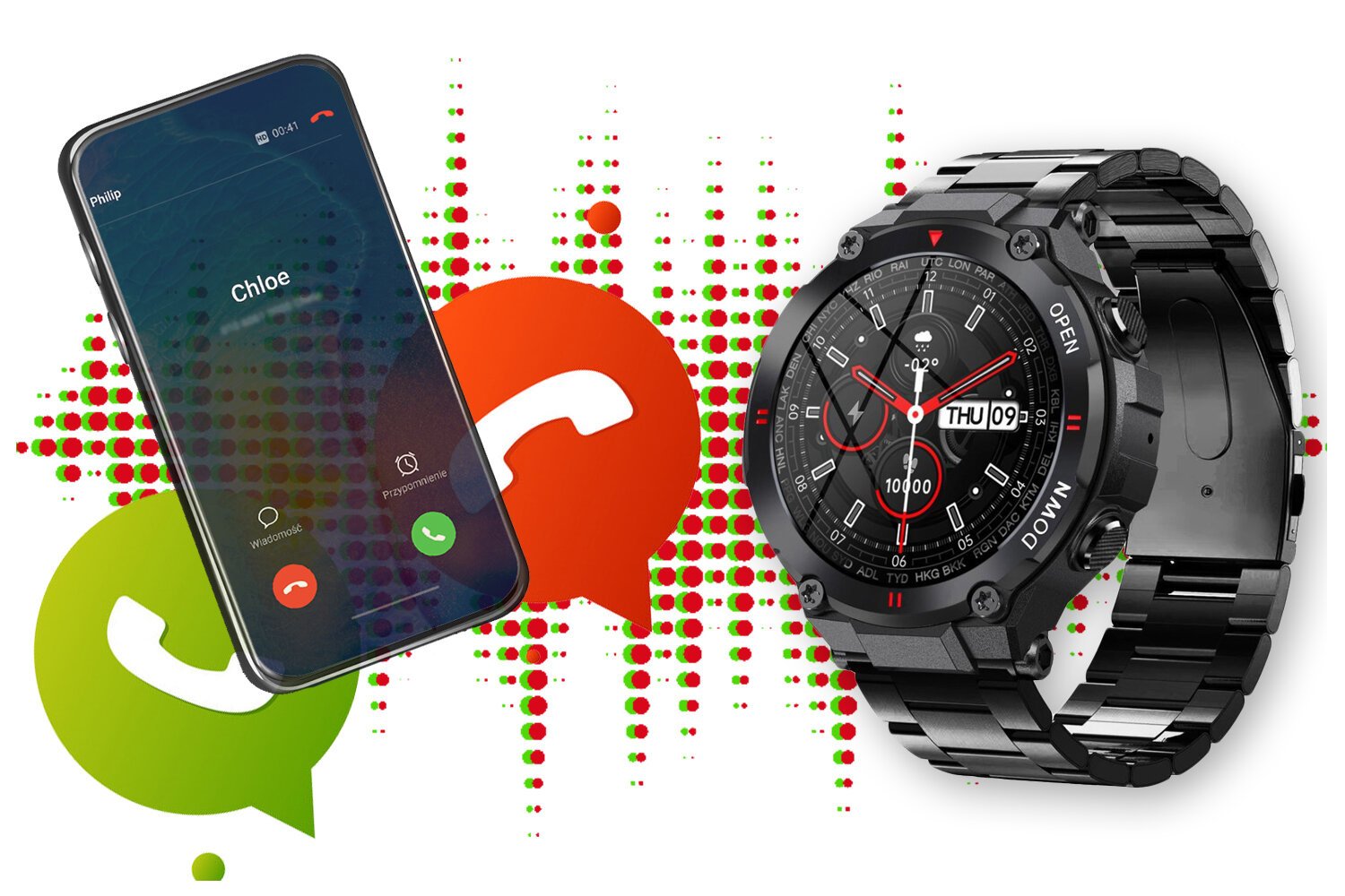 GRAVITY GT7-2 vyriškas išmanusis laikrodis - skambučiai (sg016b) - Image 10