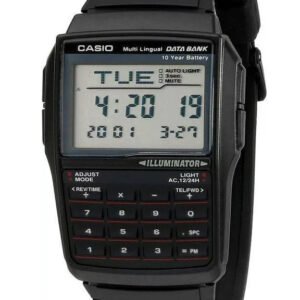 VYRIŠKAS LAIKRODIS CASIO VINTAGE DATABANK DBC-32-1A + DĖŽUTĖ