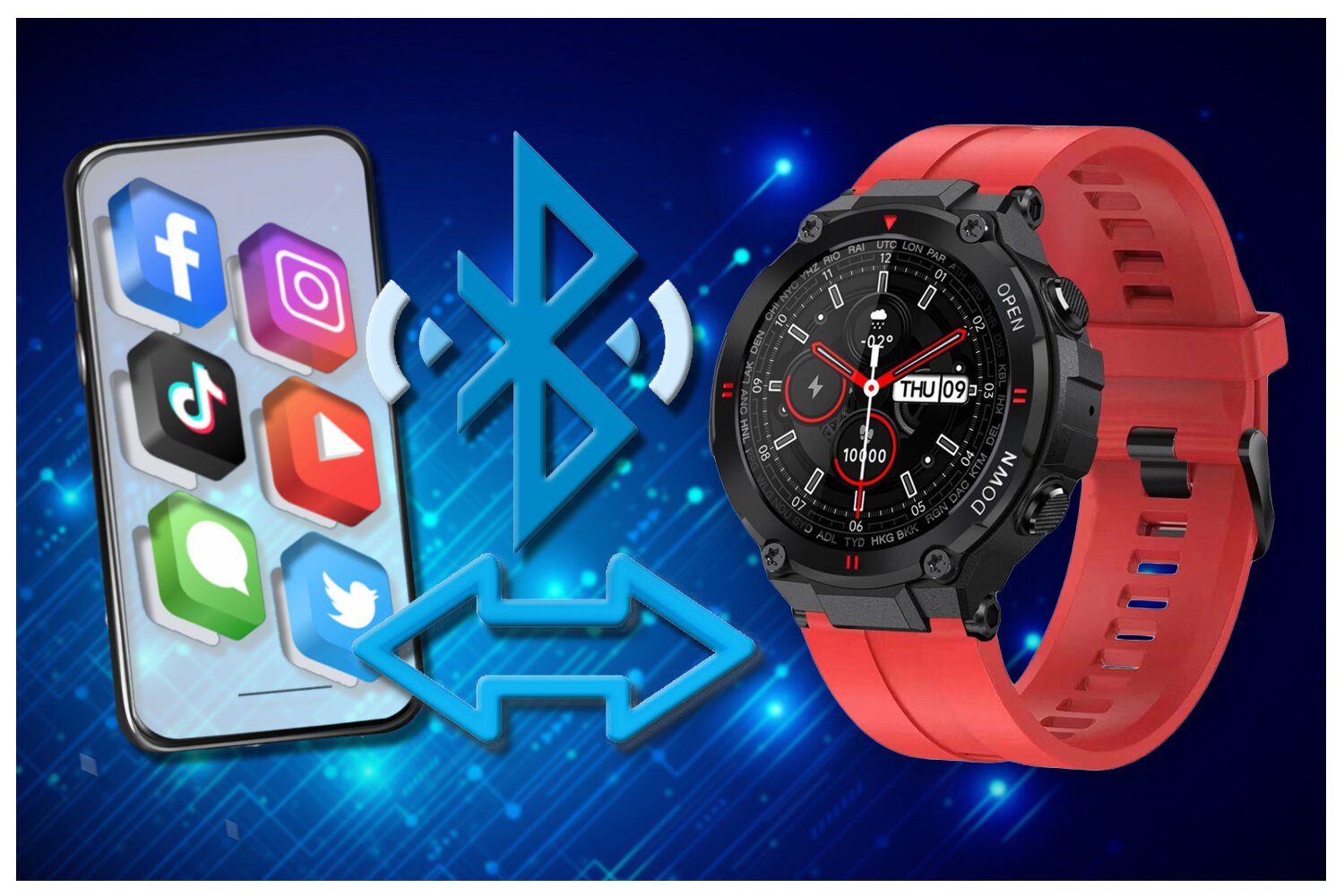 GRAVITY GT7-5 vyriškas išmanusis laikrodis - skambučiai (sg016e) - Image 6