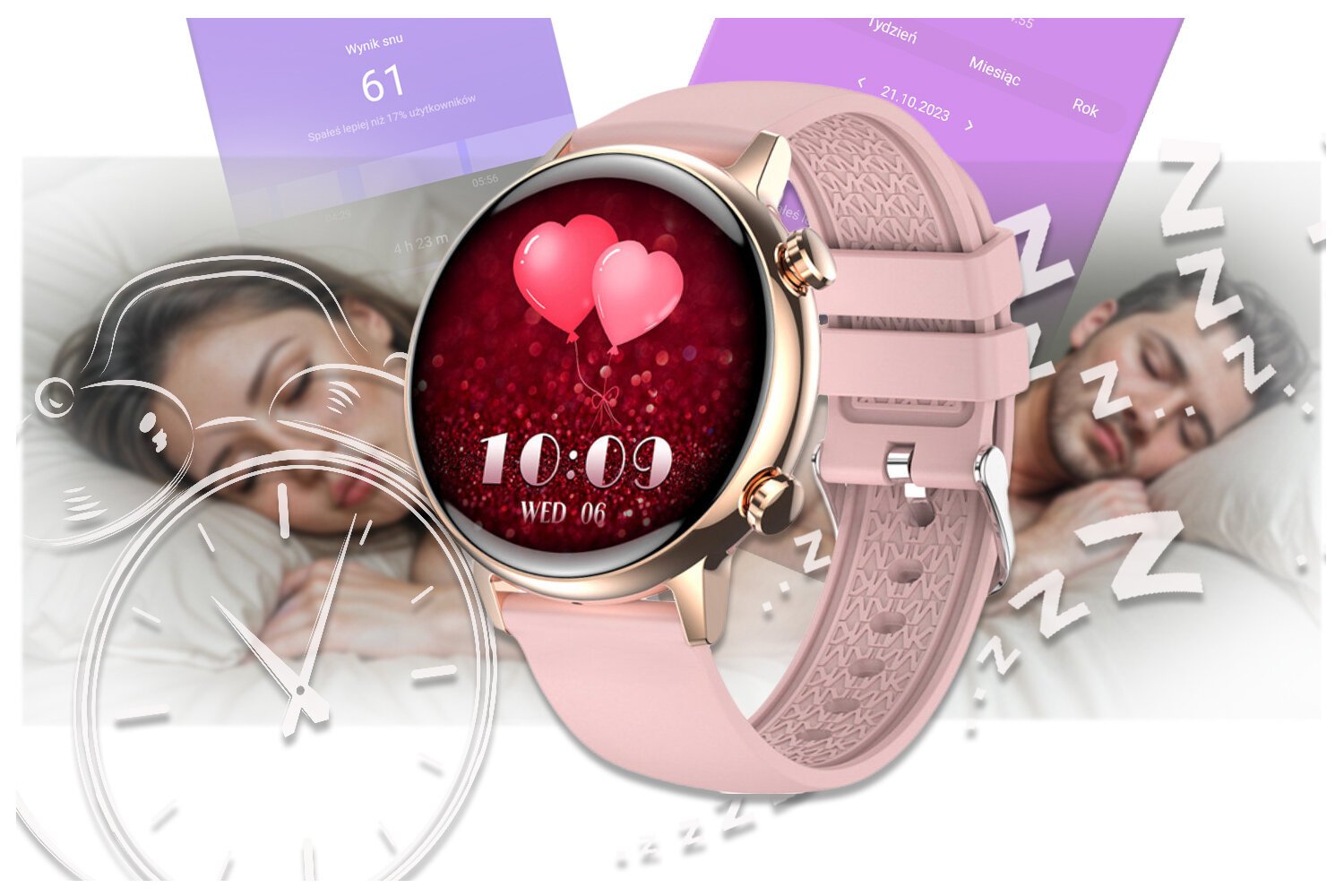 Moteriški išmanieji laikrodžiai Rubicon RNCF09 - Sporto režimai, sniego monitorius (sr054a) - Image 9