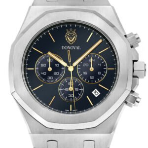 Vyriškas laikrodis DONOVAL OTTO DL0015 - CHRONOGRAFAS + DĖŽUTĖ (zdo003e)