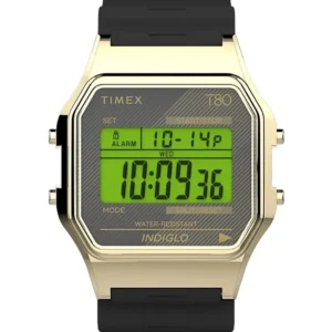 TIMEX T80 34mm vyriškas laikrodis TW2V41000 + dėžutė