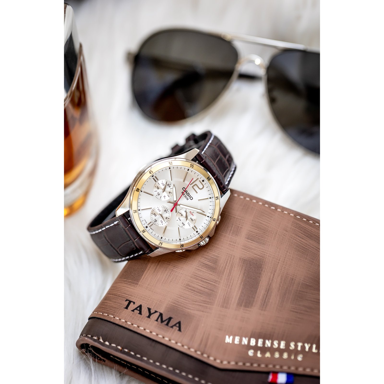 CASIO vyriškas laikrodis MTP-1374L-7AVDF (zd064a) + dėžutė - Image 6