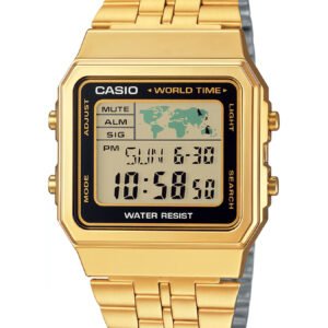 CASIO senovinis vyriškas laikrodis A500WGA-1 (zd158c) + dėžutė