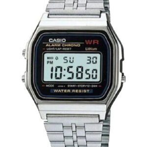 CASIO A159WA-N1DF vyriškas laikrodis - CLASSIC (zd168b) + dėžutė