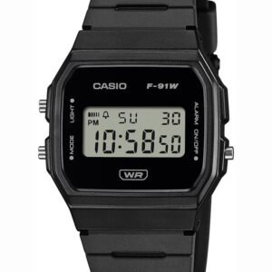 CASIO VYRIŠKAS LAIKRODIS F-91WB-1ADF + DĖŽUTĖ