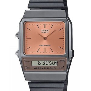 UNISEX CASIO Vintage Dual Time AQ-800ECGG-4ADF + dėžutė
