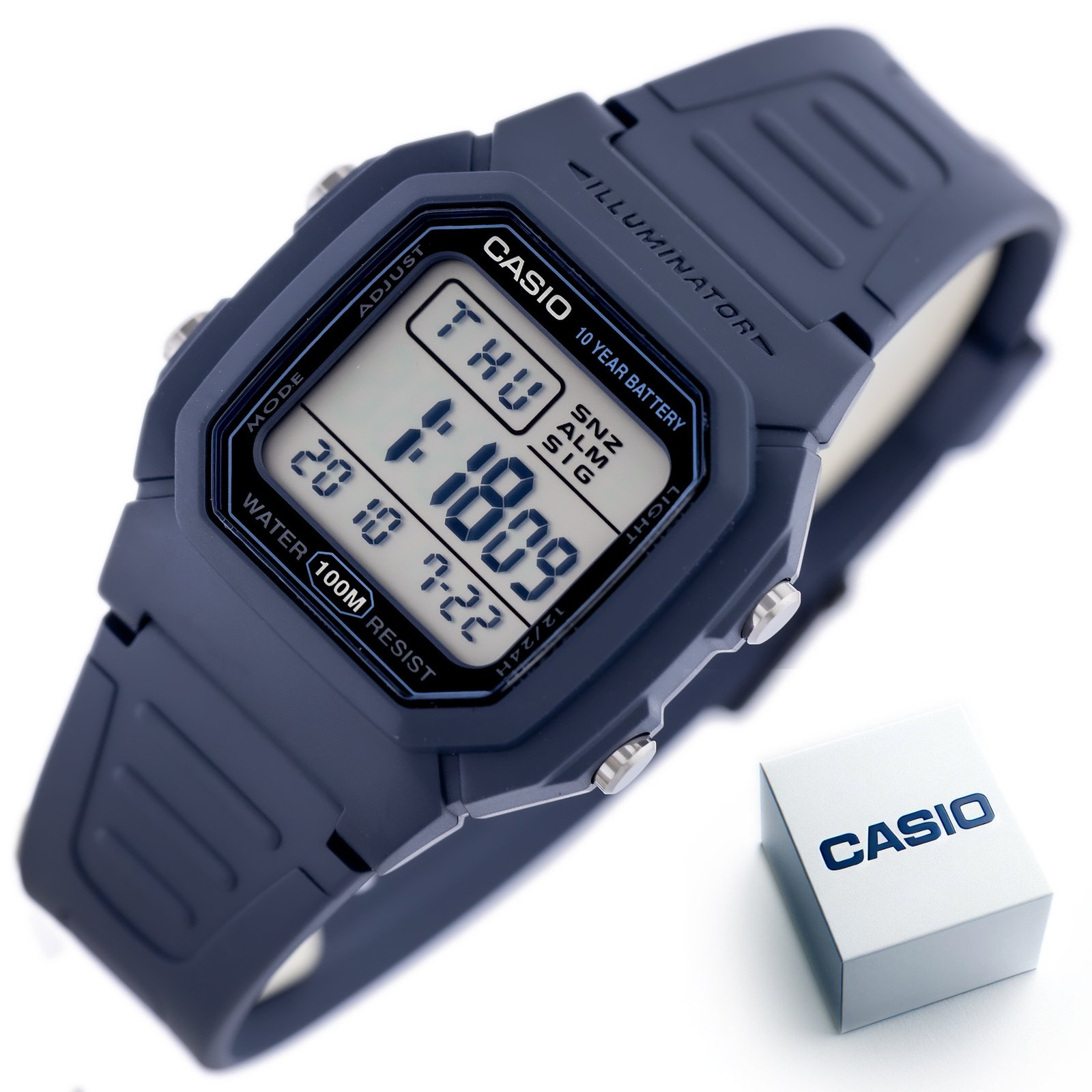 CASIO vyriškas laikrodis W-800H-2A (zd100c) - CLASSIC + dėžutė - Image 6