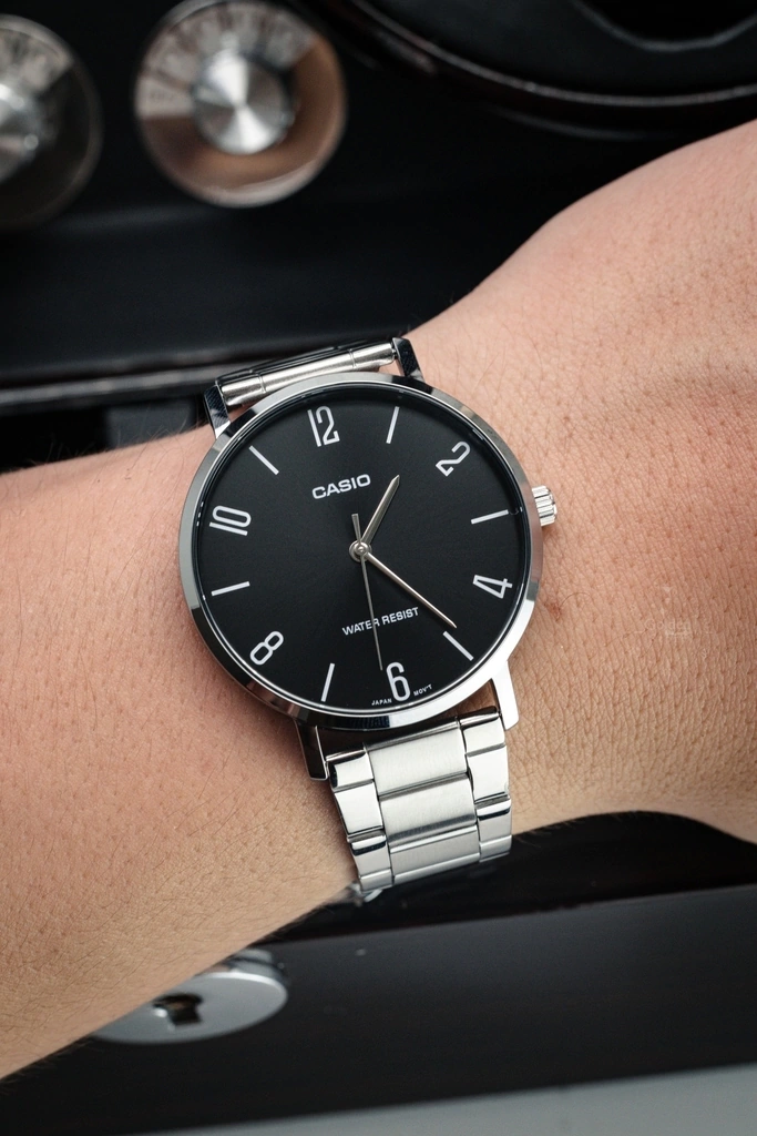 CASIO vyriškas laikrodis MTP-VT01D-1B2 (zd165i) + dėžutė - Image 7