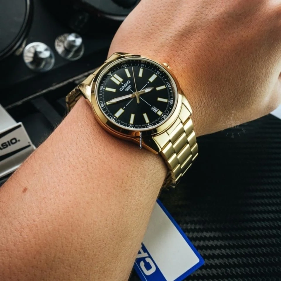 CASIO vyriškas laikrodis MTP-VD02G-1E (zd217c) + dėžutė - Image 4