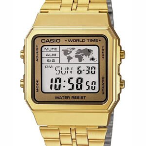 CASIO senovinis vyriškas laikrodis A500WGA-9DF (zd158d) + dėžutė