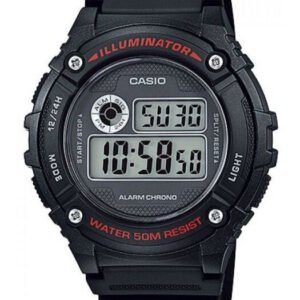 "Casio" vyriškas laikrodis W-216H-1AVEF + dėžutė