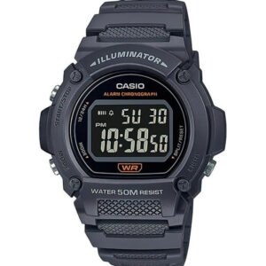 "Casio" vyriškas laikrodis W-219H-8BVEF (zd207g) + dėžutė