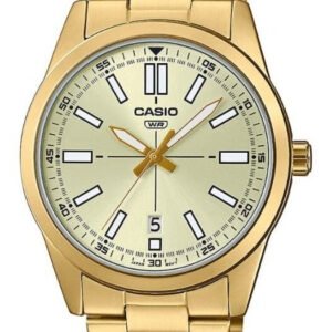CASIO vyriškas laikrodis MTP-VD02G-9EUDF (zd217d) + dėžutė