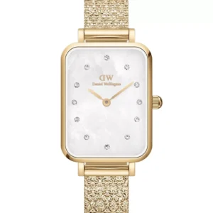 MOTERIŠKAS LAIKRODIS  DANIEL WELLINGTON "Quadro Lumine" presuotas pianinas 20mm DW00100582 + dėžutė (zw519a)