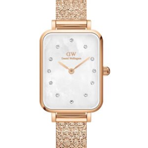 MOTERIŠKAS LAIKRODIS  DANIEL WELLINGTON "Quadro Lumine" presuotas pianinas 20 mm DW00100578 + dėžutė (zw519b)