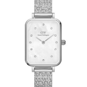 MOTERIŠKAS LAIKRODIS  DANIEL WELLINGTON "Quadro Lumine" presuotas pianinas 20 mm DW00100580 + dėžutė (zw519c)