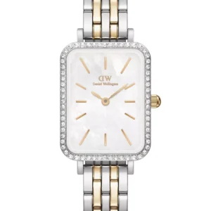 DANIEL WELLINGTON "Quadro Lumine" apvadas su 5 jungtimis, dviejų spalvų DW00100671 + dėžutė (zw519g)