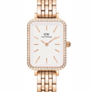 DANIEL WELLINGTON Quadro Rose Gold DW00100672 + dėžutė (zw519h)